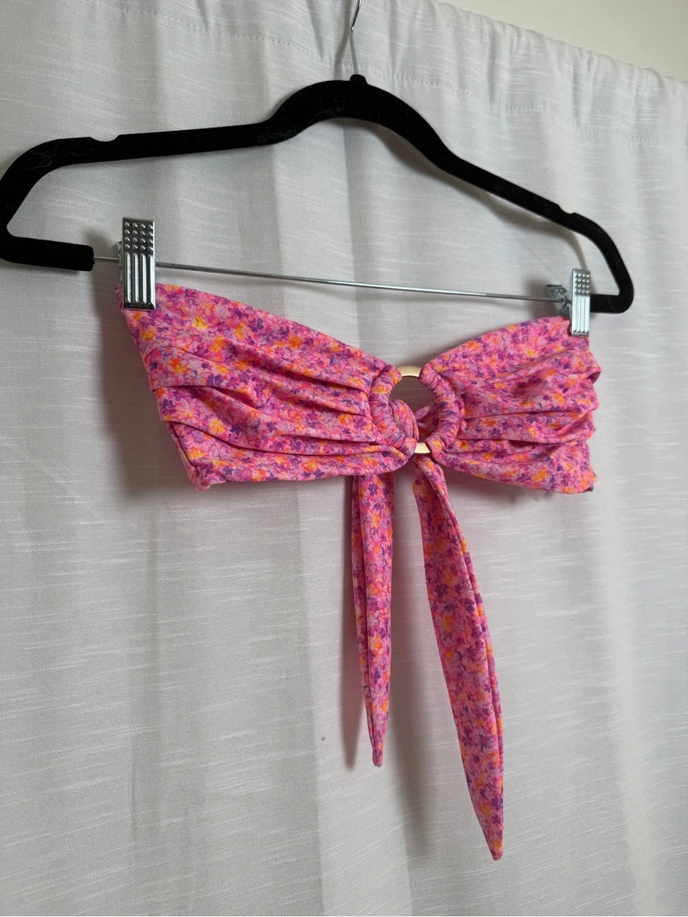 Kulani Kinis Gelato Bloom Strapless Bandeau Bikini Top Floral | Size M